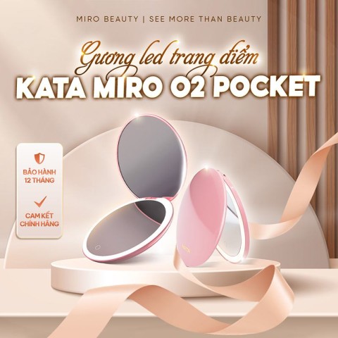 Gương Led Trang Điểm Cầm Tay KATA Miro O2 Pocket