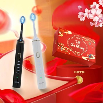 Set Quà Tặng Bạn Bè, Người Thân Dịp Tết: Bàn Chải Đánh Răng Điện KATA WT001