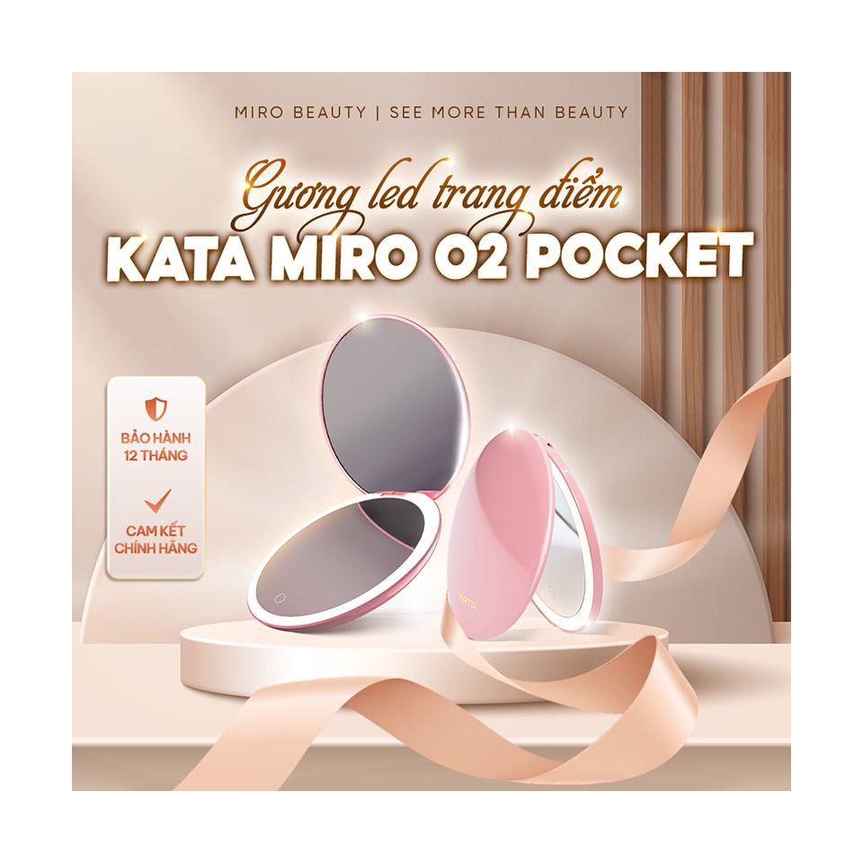 Gương Led Trang Điểm Cầm Tay KATA Miro O2 Pocket