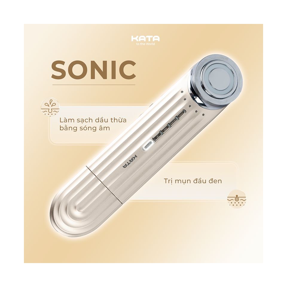Máy điện di KATA MIRO S2 thiết kế nhỏ gọn, sạc USB tiện lợi, phù hợp cho cả nam và nữ yêu thích chăm sóc da tại nhà.
