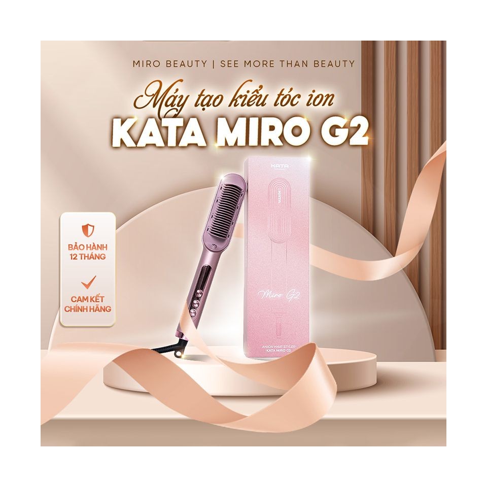 Máy tạo kiểu tóc KATA G2 – công nghệ ion âm giúp tóc suôn mượt, bóng khỏe, giảm xơ rối và tạo kiểu nhanh chóng tại nhà