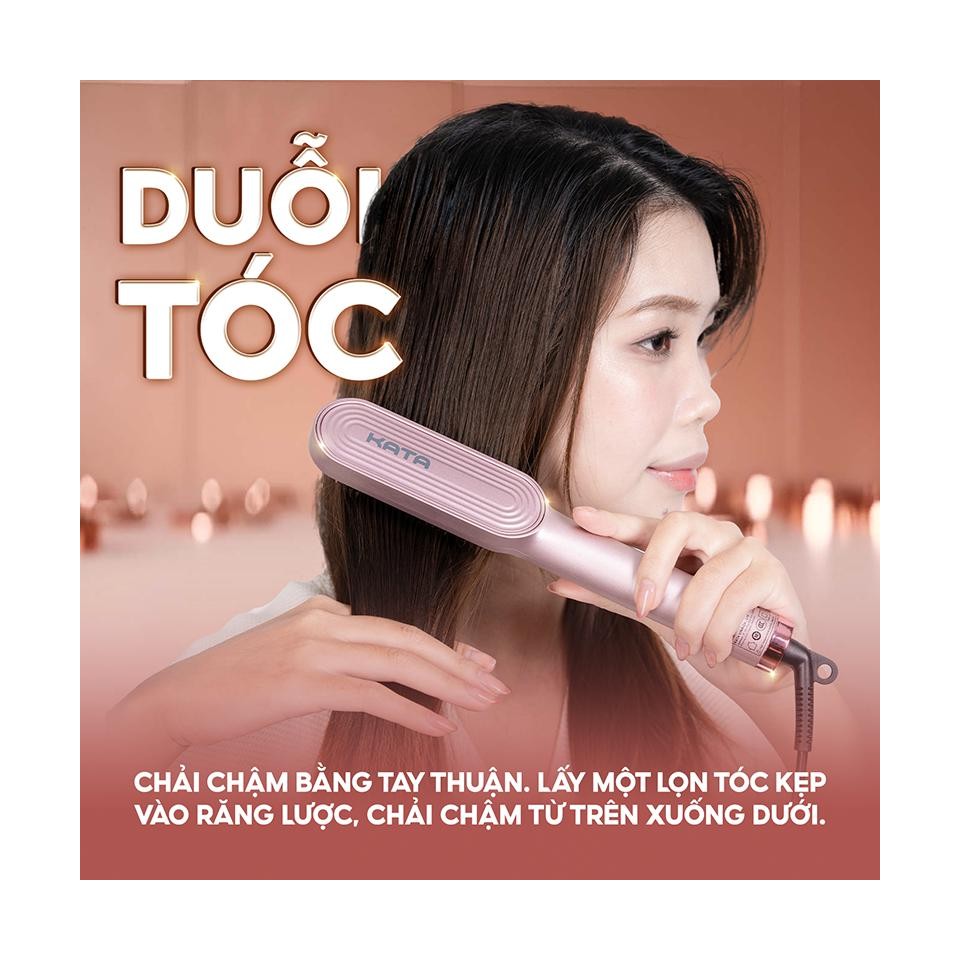 máy tạo kiểu tóc thông minh, điều chỉnh nhiệt độ linh hoạt, an toàn cho mái tóc nhuộm hoặc hư tổn