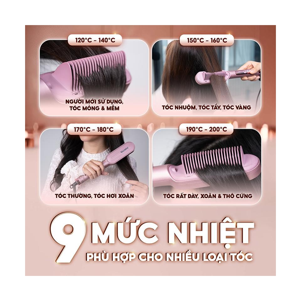9 mức nhiệt tùy ý điều chỉnh
