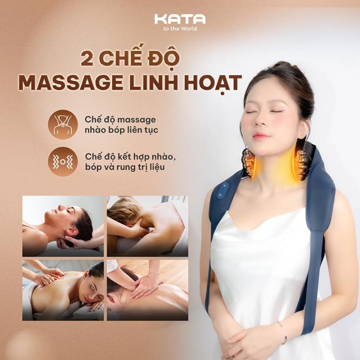 2 chế độ massage linh hoạt