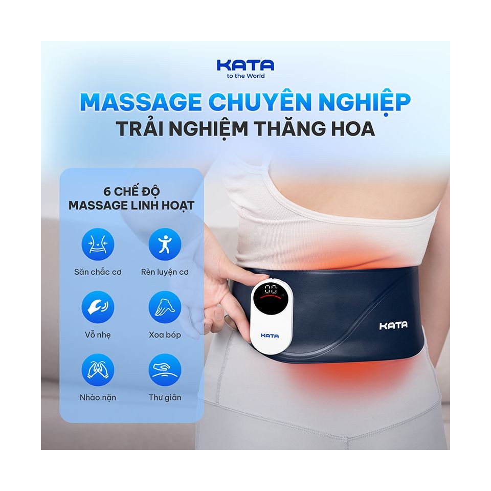 6 chế độ massage linh hoạt