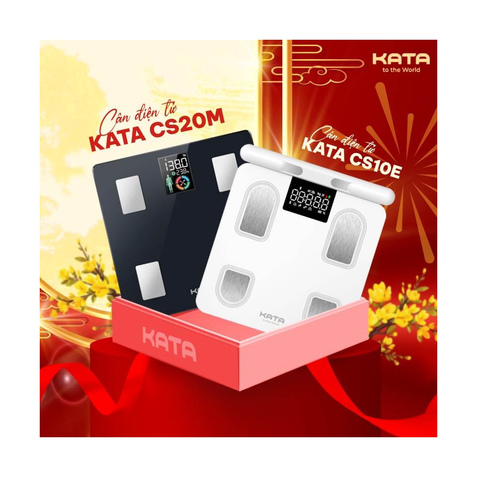 Set quà cân sức khỏe điện tử KATA