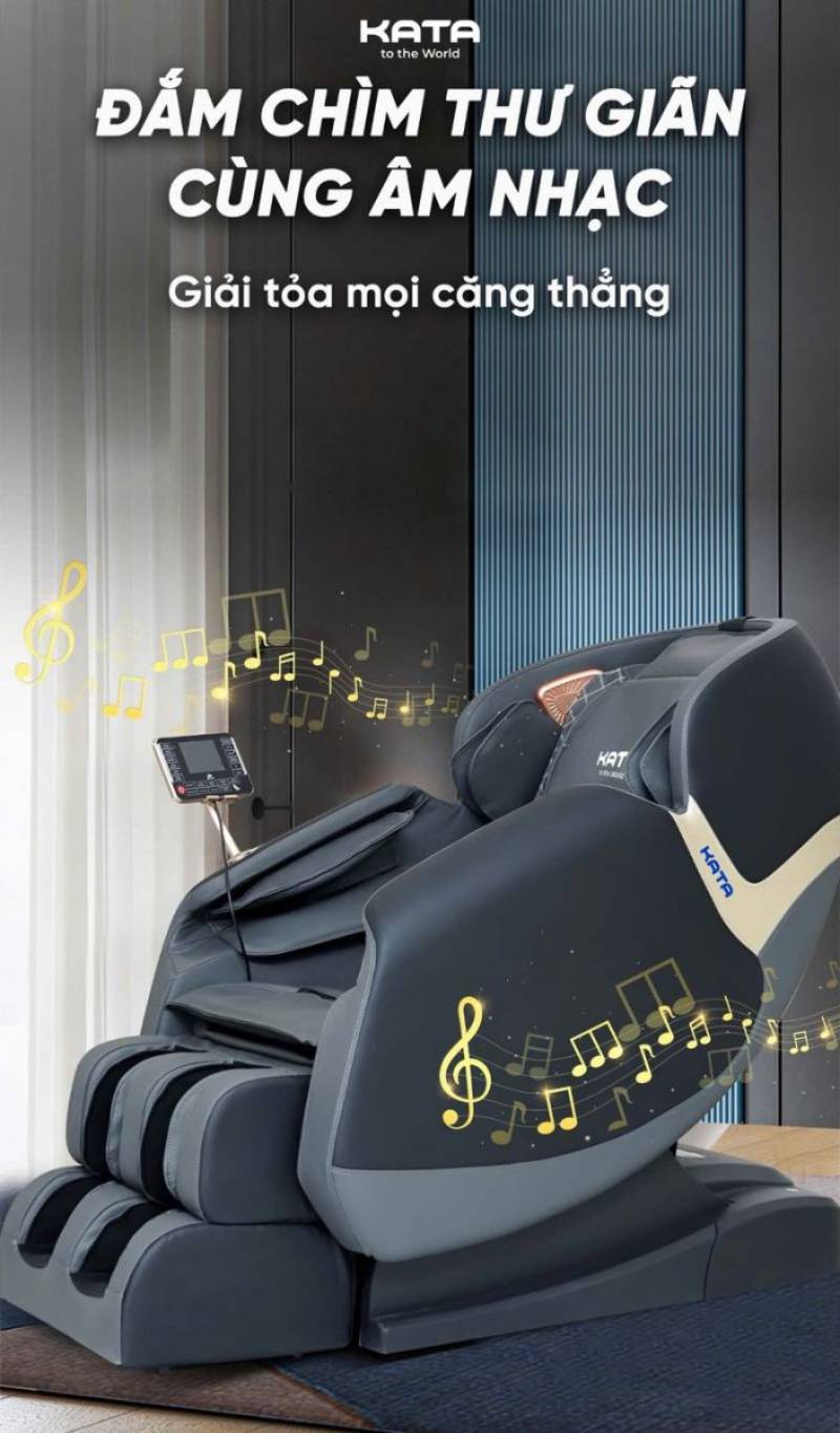 Nghe nhạc thư giãn trọn vẹn, massage hiệu quả mỗi ngày với KATA MC04