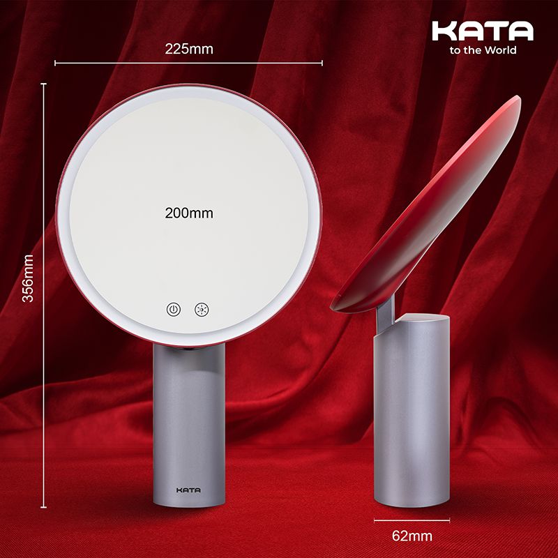 Kích thước & bề mặt gương LED trang điểm KATA Miro O2