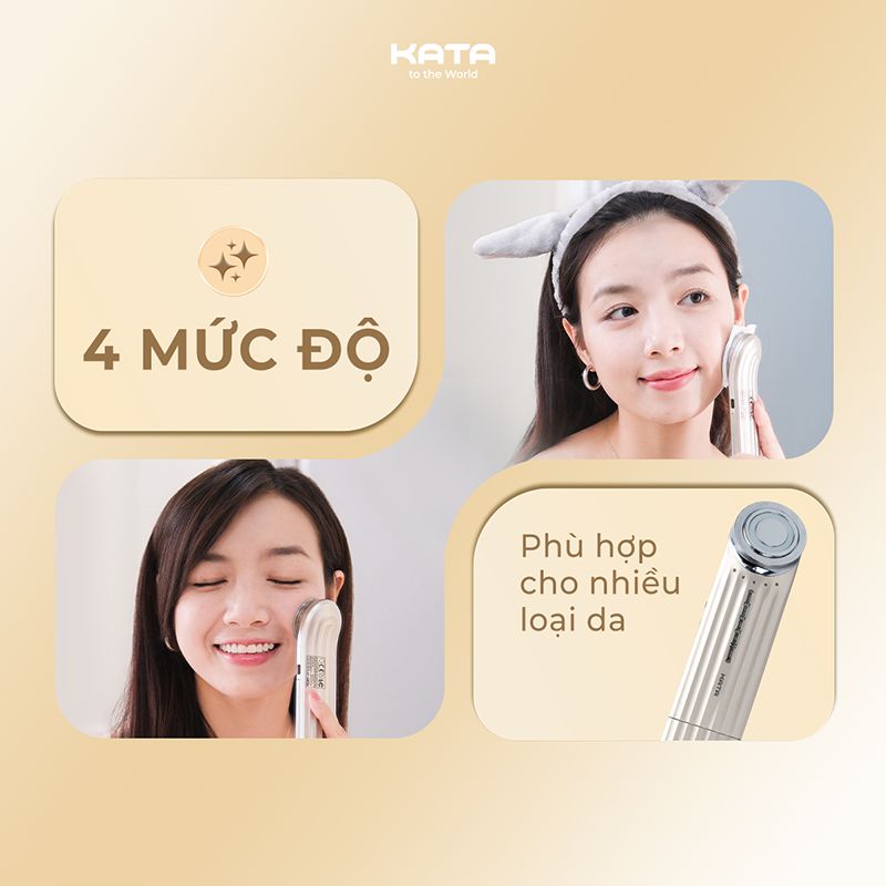 Chăm sóc da 5in1 với Máy điện di tinh chất KATA Miro S2