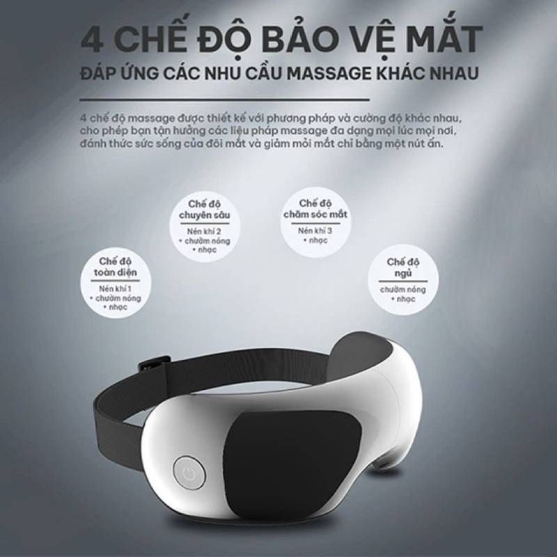 4 chế độ massage bảo vệ mắt phù hợp với nhiều nhu cầu