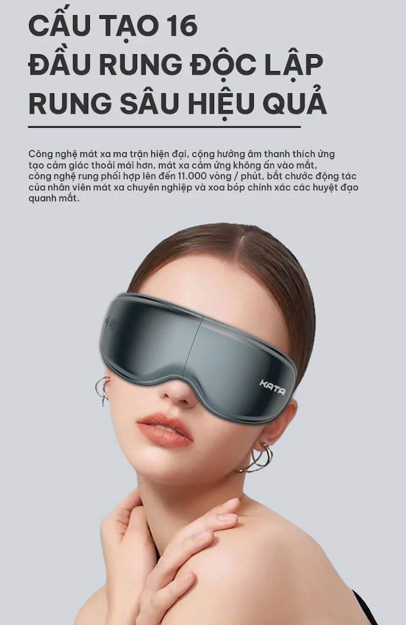 KATA ME80 với 16 đầu rung silicon mềm mại