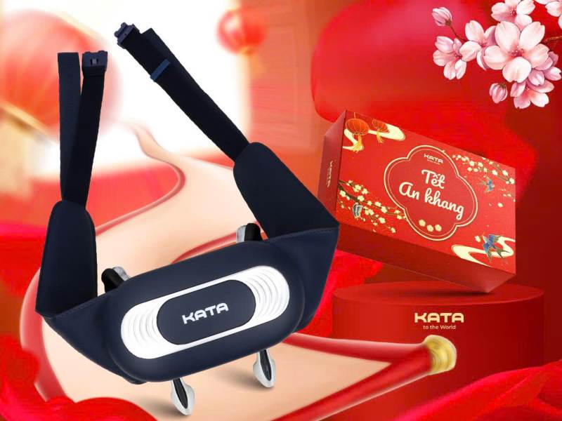 Set quà máy massage cổ vai gáy MS8 dành tặng bố mẹ