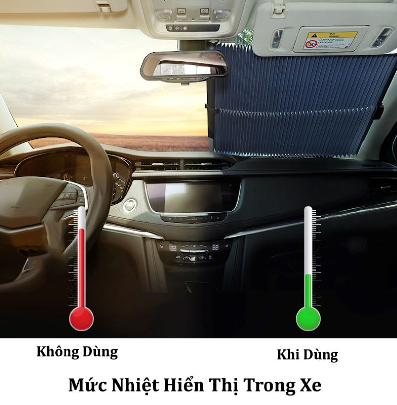 Rèm che nắng ô tô giúp làm mát xe hiệu quả 
