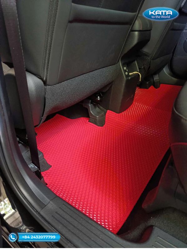 Thảm lót sàn ô tô Hyundai Stargazer X 2024 màu đỏ ghế hàng 2
