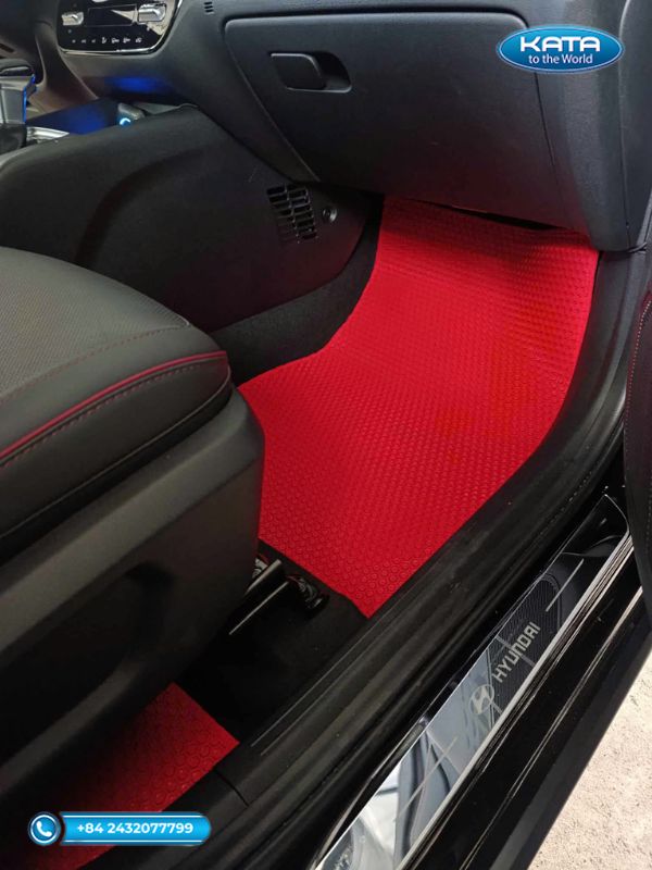 Thảm lót sàn ô tô Hyundai Stargazer X 2024 màu đỏ ghế phụ
