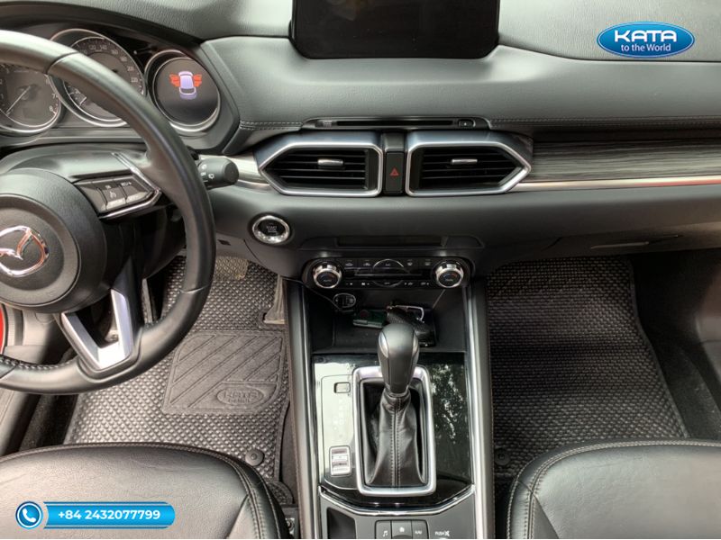Thảm lót sàn ô tô Mazda CX-5 Full Option màu đen ghế hàng đầu 