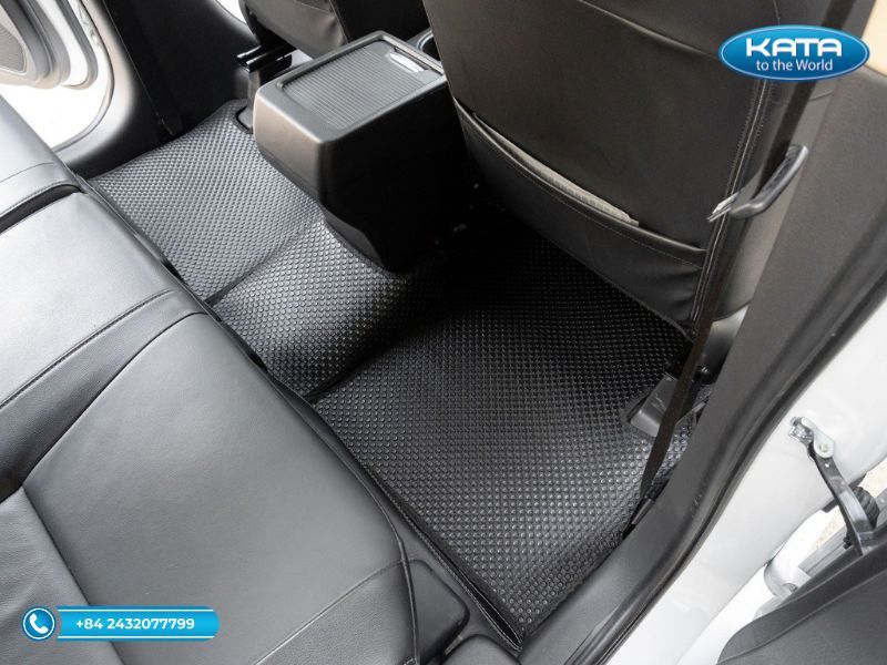 Thảm lót sàn ô tô Mitsubishi Xpander AT Premium 2024 màu đen ghế hàng 2