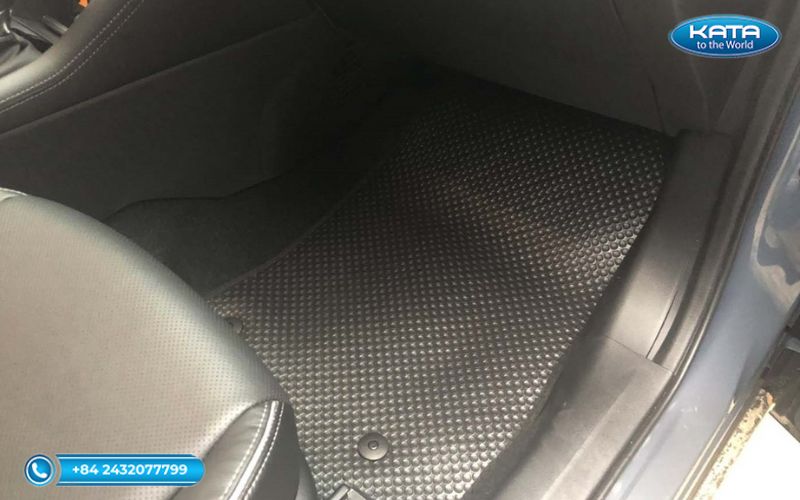 Thảm lót sàn ô tô Mazda CX3 2024 màu đen ghế hàng 2
