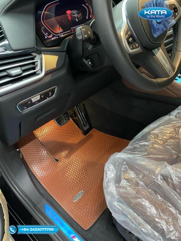  Thảm lót sàn ô tô BMW X6 2024 màu da bò ghế lái