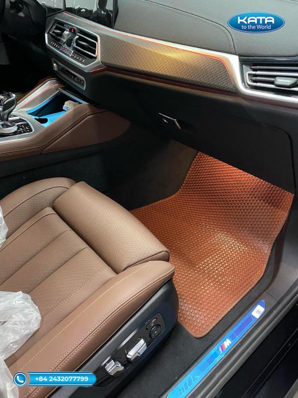  Thảm lót sàn ô tô BMW X6 2024 màu da bò ghế phụ