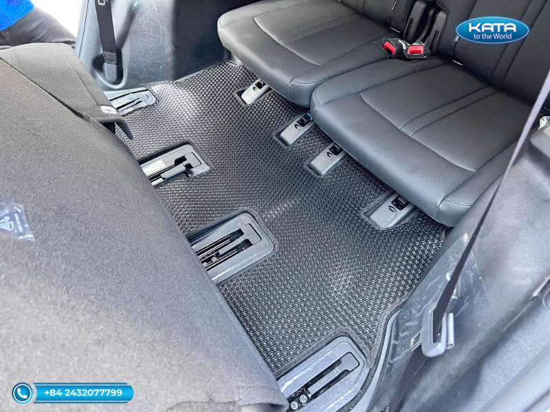 Thảm lót sàn ô tô Kia Sorento 2021 - 2025 màu đen ghế hàng 3