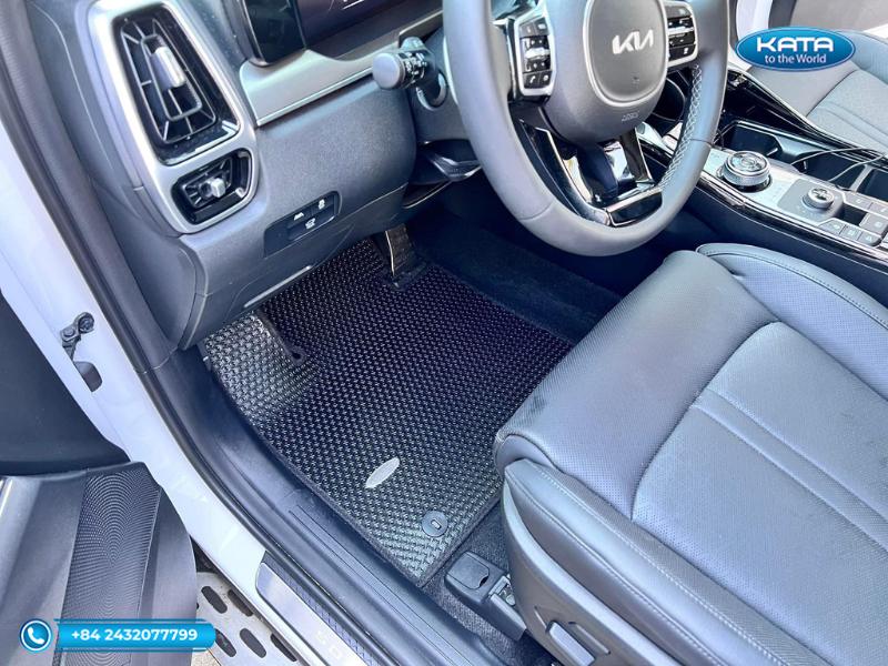 Thảm lót sàn Kia Sorento 2021 - 2025 màu đen ghế lái