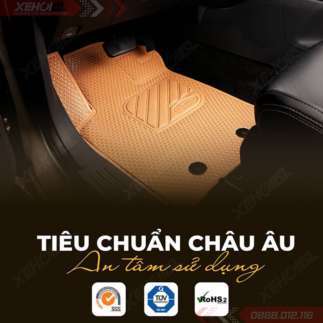 Thảm lót sàn Wuling Bingo 2024 đạt tiêu chuẩn quốc tế SGS Châu Âu