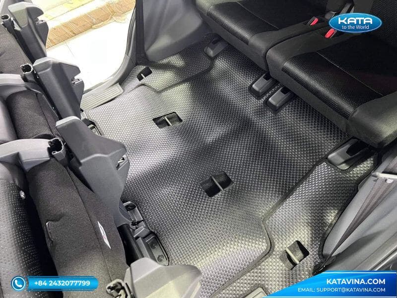Thảm lót sàn ô tô Toyota Fortuner 2024 ghế hàng 3